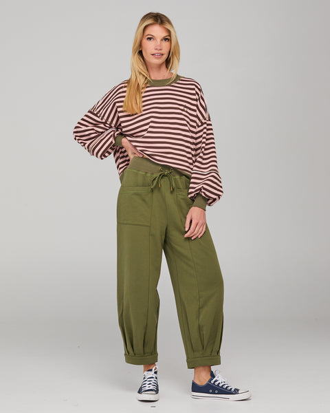 Guru Sweater - Dusty Pink Stripe | Boom Shankar