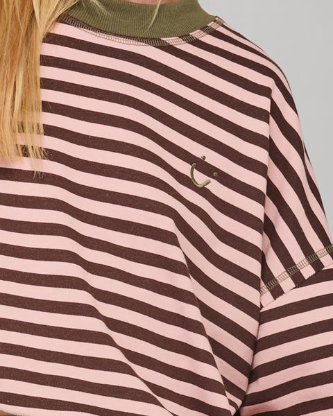 Guru Sweater - Dusty Pink Stripe | Boom Shankar