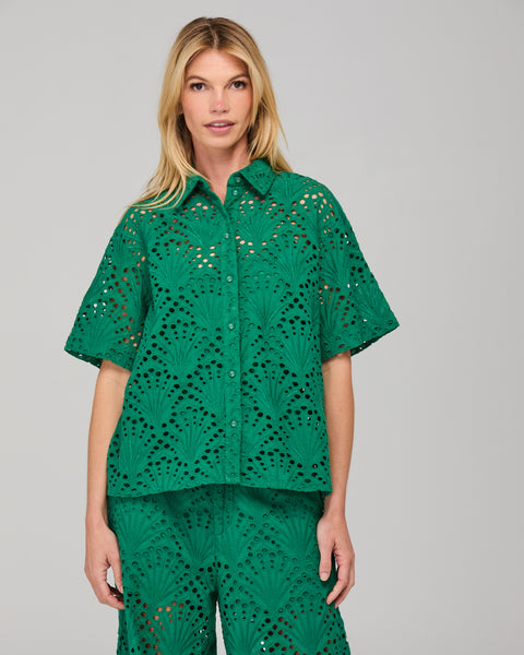 Ziva Shirt - Midori Lace | Boom Shankar
