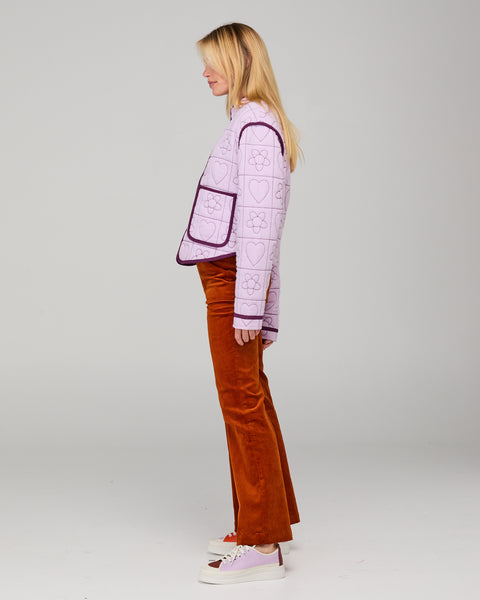 Joni Jacket Orchid Quilted Heart  | Boom Shankar
