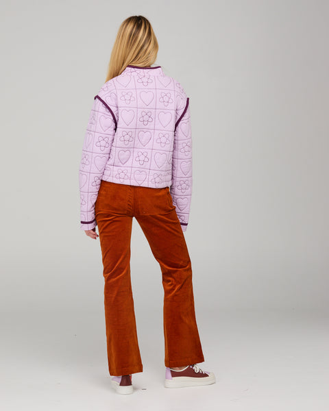 Joni Jacket Orchid Quilted Heart  | Boom Shankar