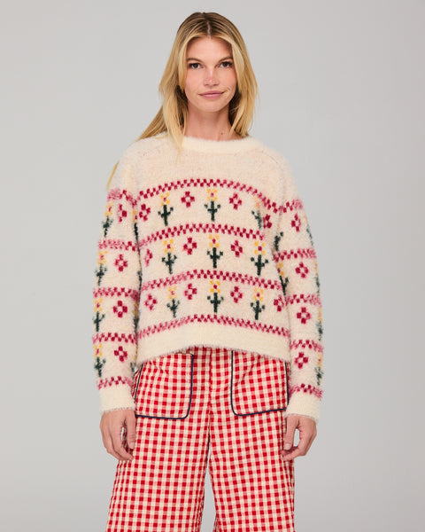 Flower Jumper - Cream Multi | Boom Shankar
