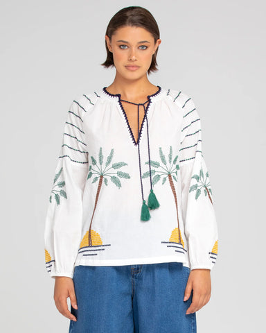 Palm Shirt | Boom Shankar | White