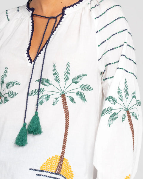 Palm Shirt | Boom Shankar | White