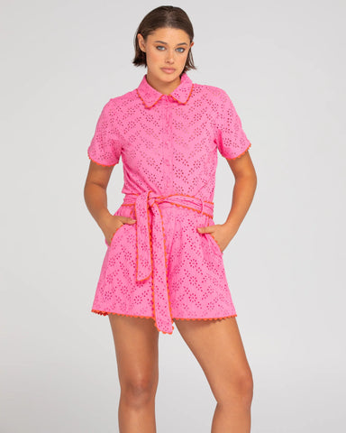 BRAZIL SHIRT | Boom Shankar | Broderie Pink