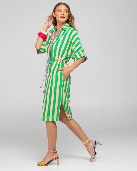 Maui Shirt Dress - Capri Peach | Boom Shankar