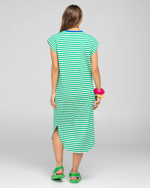 Bellissimo Dress - Green Stripe | Boom Shankar