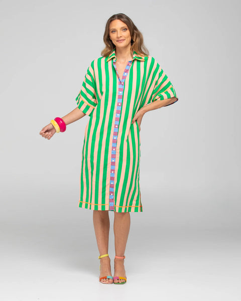 Maui Shirt Dress - Capri Peach | Boom Shankar