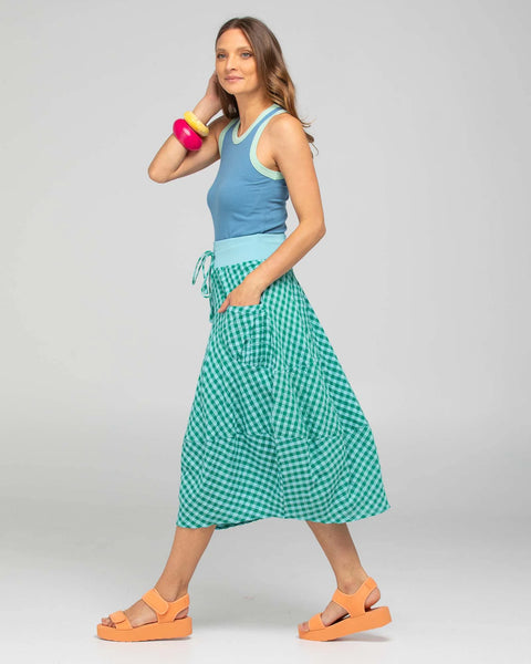 Guru Skirt - Green | Boom Shankar