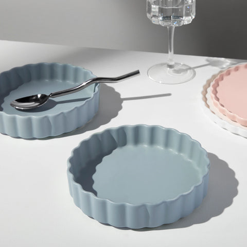 Ceramic Bowl - Set of 2 | Blue Grey | Fazeek