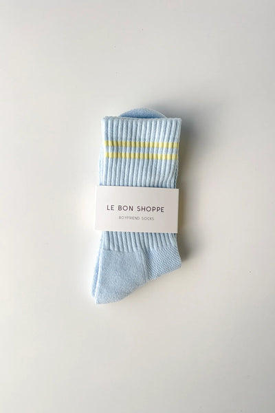 Boyfriend Socks - Pastel Sky | Le Bon Shoppe