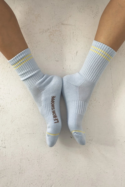 Boyfriend Socks - Pastel Sky | Le Bon Shoppe