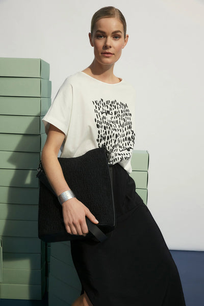 Bruk Tee | Elk The Label | Black Tropea Print