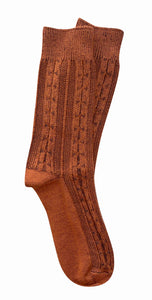 Chunky Cable Socks | Tightology | Paprika Merino Wool