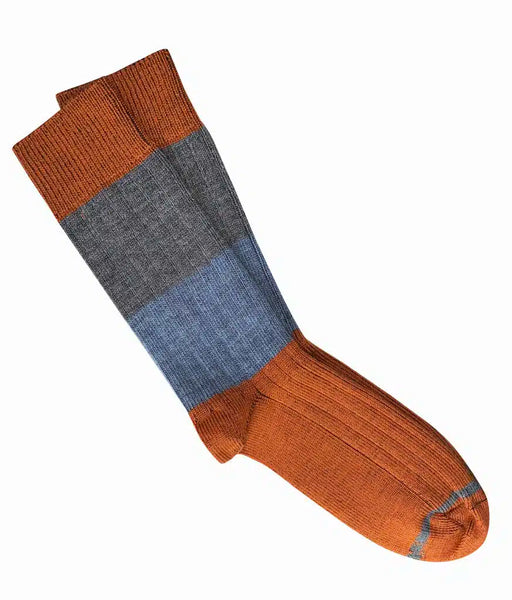 Chunky Rib Socks | Tightology | RUST