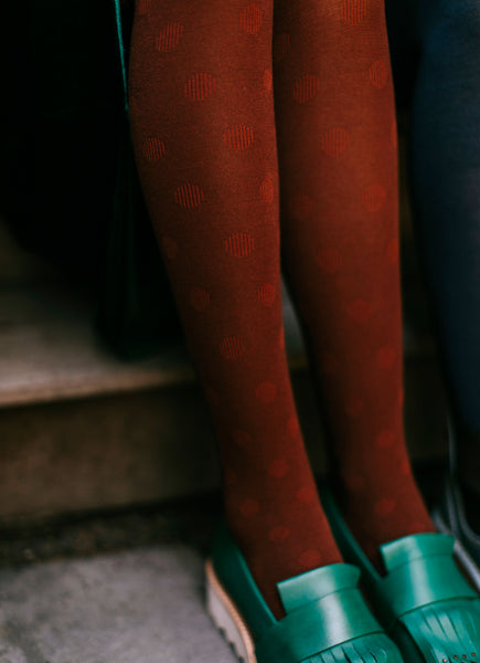 Cirque Cotton Tights - Henna | Tightology