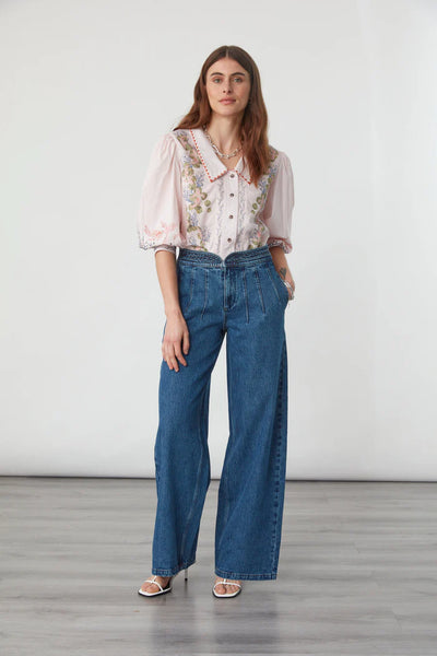 Zena Top  - Indigo Coral  | Seventy + Mochi