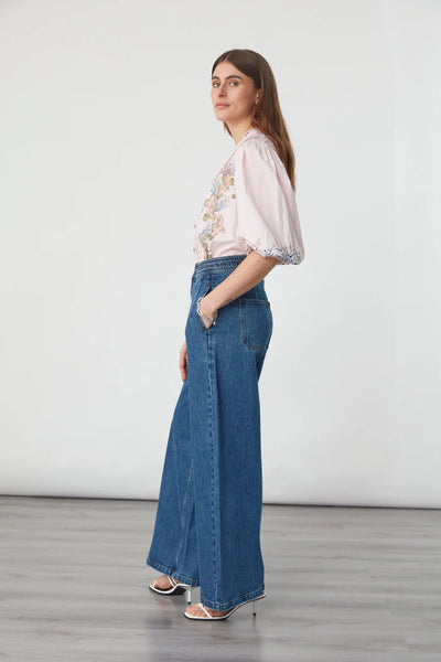 Zena Top  - Indigo Coral  | Seventy + Mochi