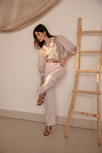 Zena Top  - Indigo Coral  | Seventy + Mochi