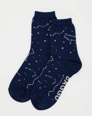 Baggu | Crew Socks | Constellation Midnight