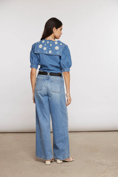 Cassie Top  - MALIBU EMB  | Seventy + Mochi