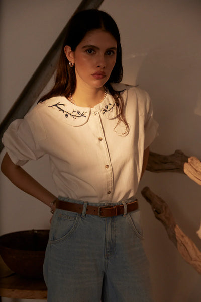 Bella Blouse - WHITE  | Seventy + Mochi