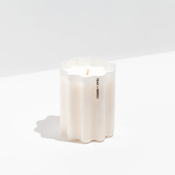 TEAK + NEROLI WAVE CANDLE | Fazeek