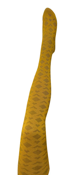 Deco Wool Tights - Mustard | Tightology