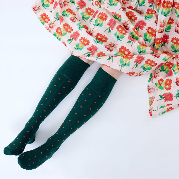 Dotty Long Cotton Socks – Bottle | Tightology