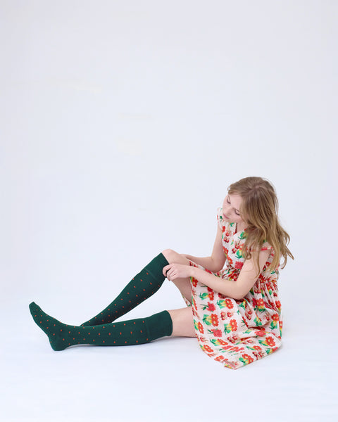 Dotty Long Cotton Socks – Bottle | Tightology