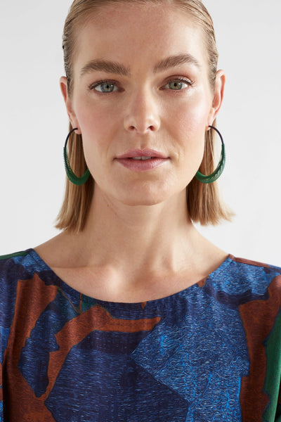 Solf Hoop Earring | Elk The Label | VINE GREEN