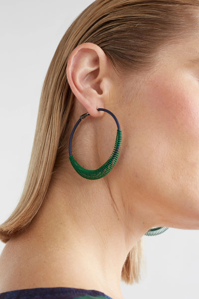 Solf Hoop Earring | Elk The Label | VINE GREEN