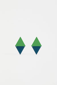 Tri Stud Earring | Elk The Label | ELECTRIC GREEN