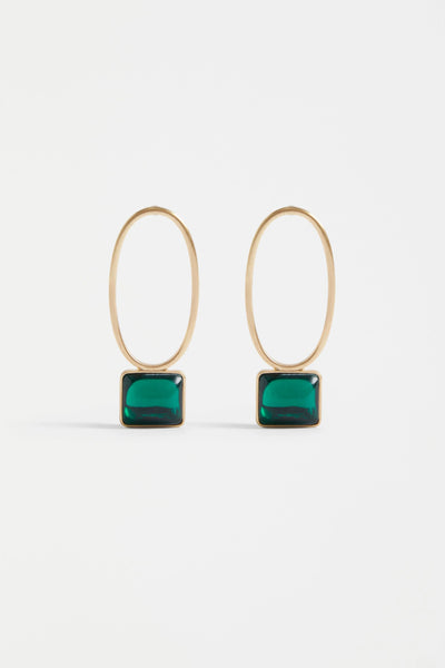 Stal Drop Earring | Elk The Label | EMERALD