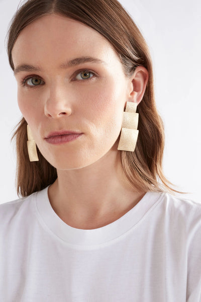 Metri Drop Earring | Elk The Label | Gold