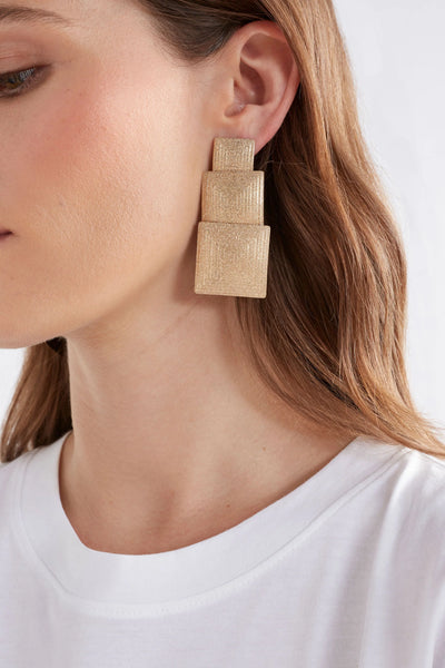 Metri Drop Earring | Elk The Label | Gold