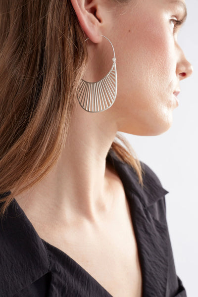 Solsken Large Hoop Earring | Elk The Label | Silver