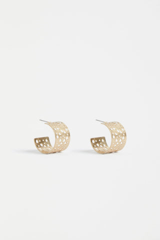 Hulle Tiny Hoop Earring | Elk The Label | Gold