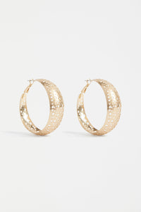 Hulle Large Hoop Earring | Elk The Label | Gold