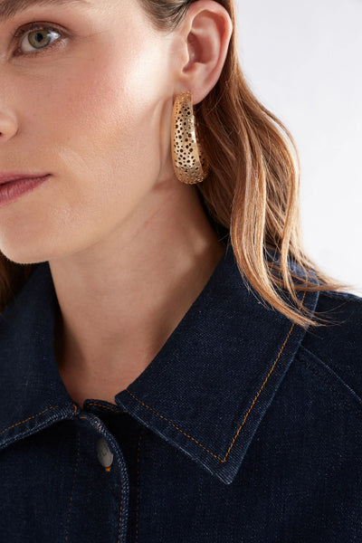 Hulle Large Hoop Earring | Elk The Label | Gold