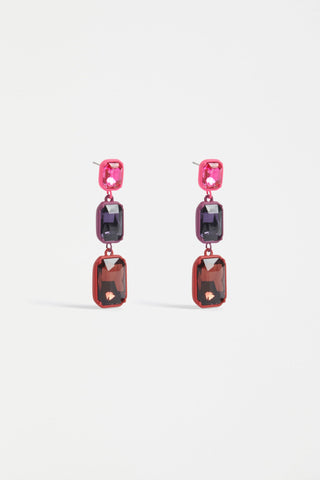 Jule Long Drop Earring | Elk The Label | Red