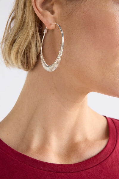Solf Metallic Hoop Earring - Gold | Elk The Label