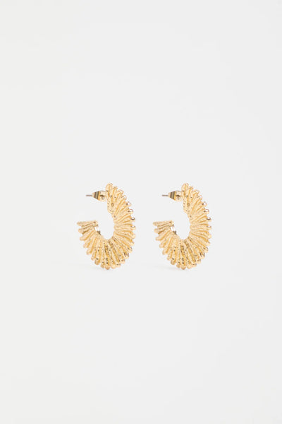 Krusen Hoop Earring - Gold | Elk The Label