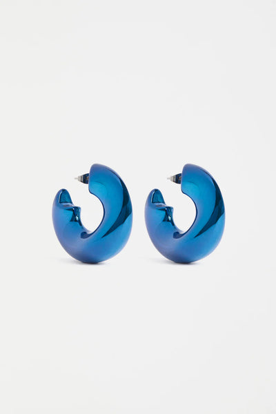 Askla Hoop Earring - Navy | Elk The Label