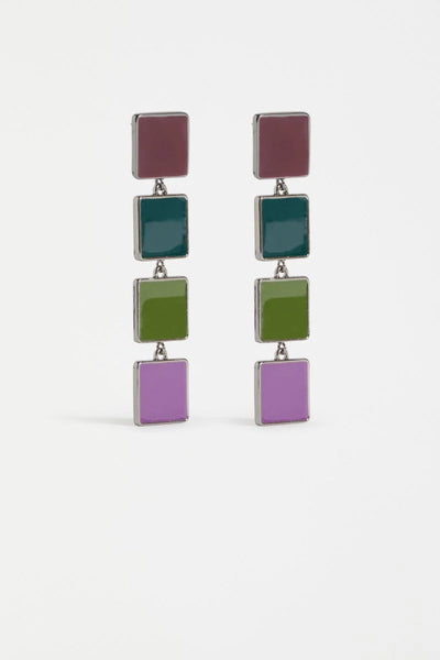 Vali Long Drop Earring - Merlot | Elk The Label