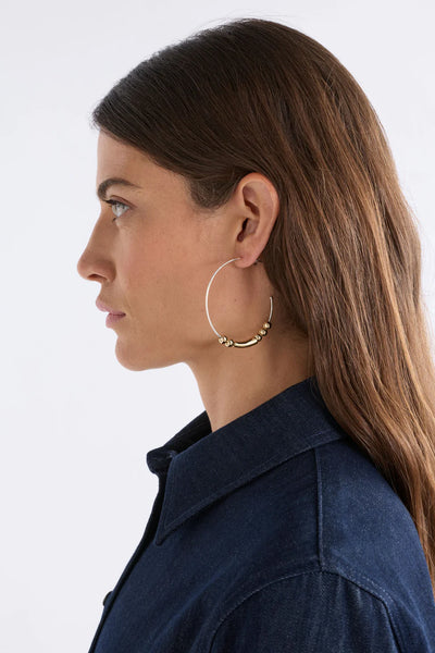 Enna Large Hoop Earring - Gold | Elk The Label