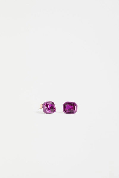 Jule Mini Stud Earring - Fuchsia | Elk The Label