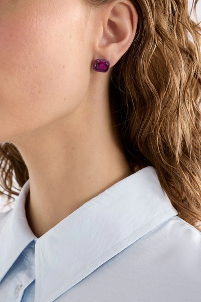 Jule Mini Stud Earring - Fuchsia | Elk The Label