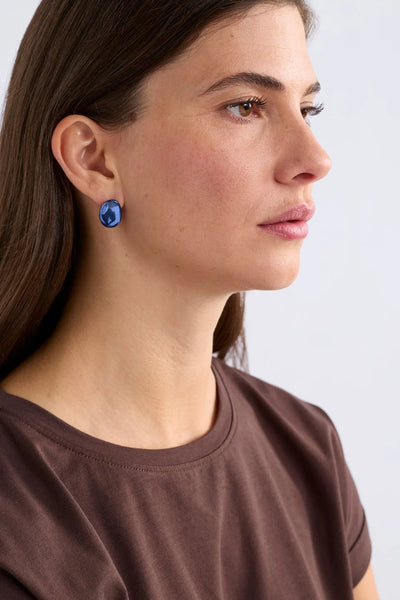 ATUR MINI STUD EARRING - DUSK BLUE | Elk The Label