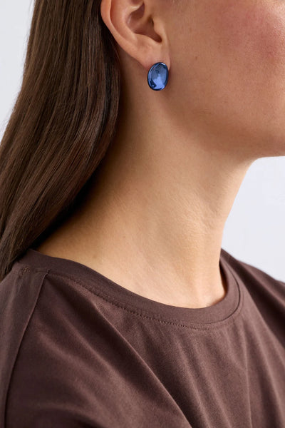 ATUR MINI STUD EARRING - DUSK BLUE | Elk The Label